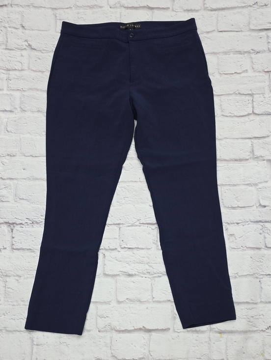 Ralph Lauren Pants - Ralph Lauren Black Label Dress Pants Sz 12(34x28) Blue Straight Wool Blend